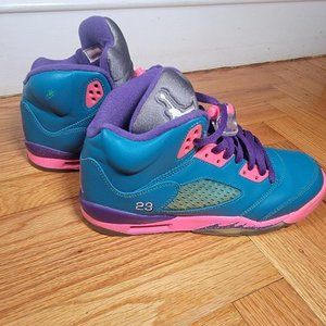 Tropical Teal Retro 5 Jordans